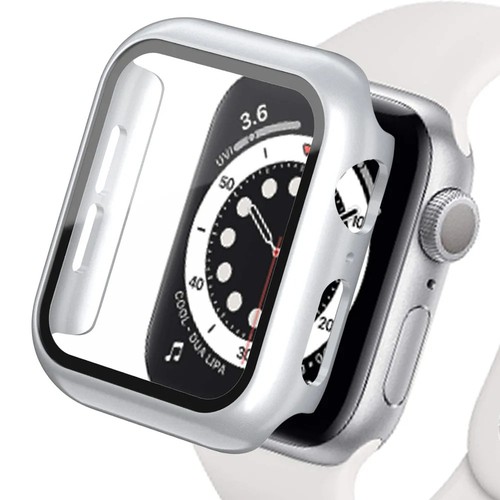 Tempered Glass+cover For Apple Watch Accessories 45mm 41mm 44mm 40mm 42mm Screen - Zdjęcie 112 z 134