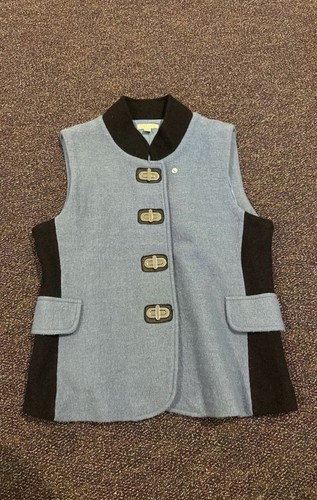 Womens Lined Wool Vest By Carson - Size L