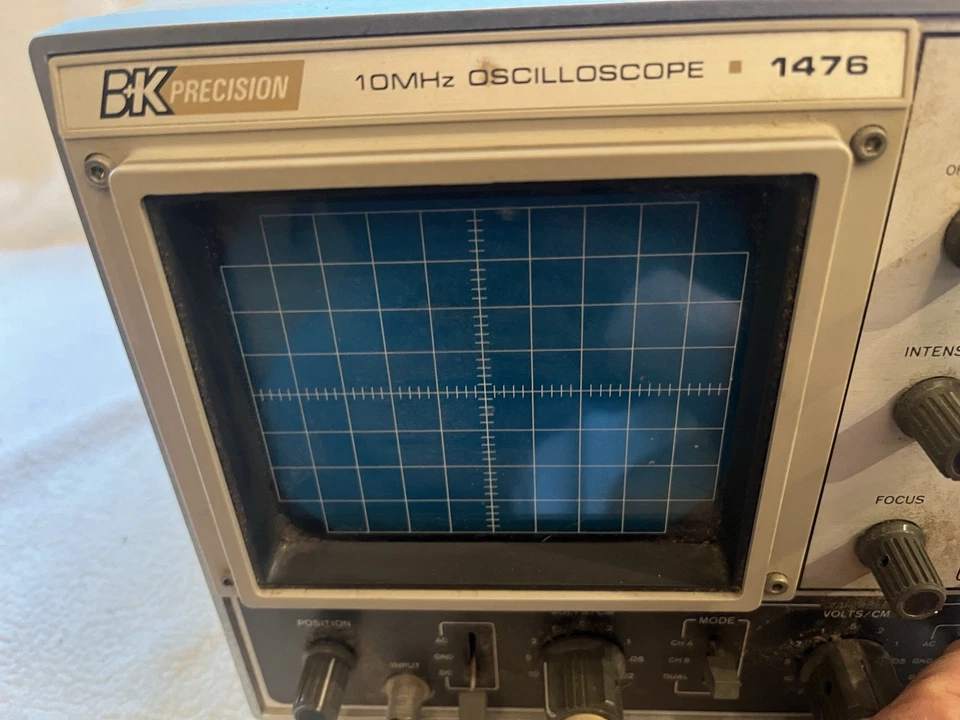 BK DYNASCAN PRECISION MODEL 1476 10MHZ OSCILLOSCOPE TESTED WORKS - Image 4 of 4