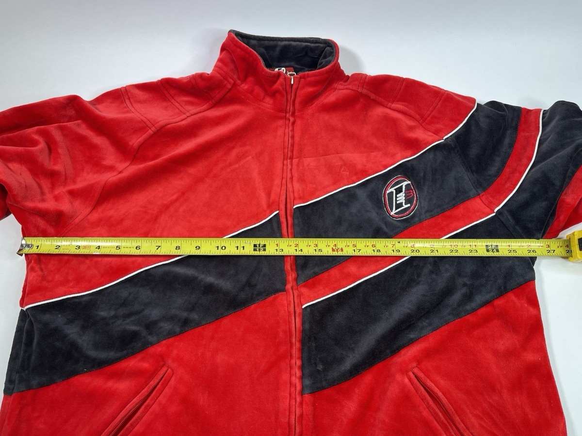 ジャケット・アウター Reebok IVERSON I3 Fooded Nylon Jacket XL Reebok Limited Edition Allen Iverson I3 Button Warmup Jacket