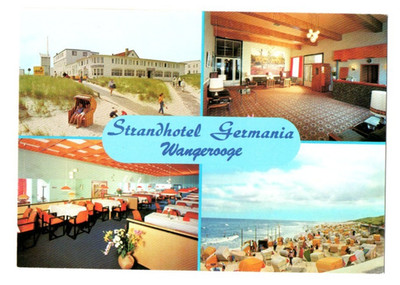 Postkarte Strandhotel Germania Wangerooge ungelaufen