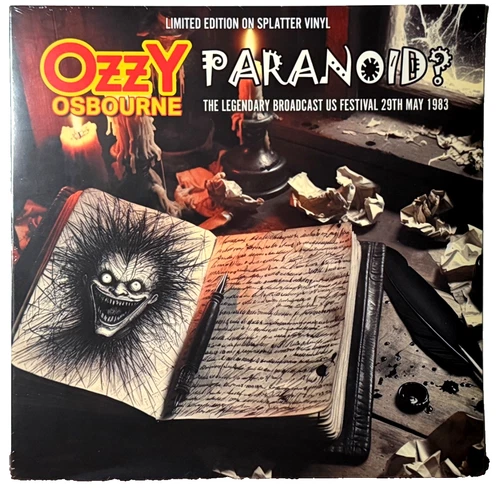 Ozzy Osbourne Paranoid? LP Splatter Vinyl NEW Live 1983 Black Sabbath 500 copies