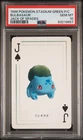 1998 Pokemon Stadium Green Version Playing Cards Bulbasaur Jack Of Spades PSA 10