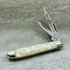Fighting Rooster Germany Custom White Pearl Peanut Jack Knife