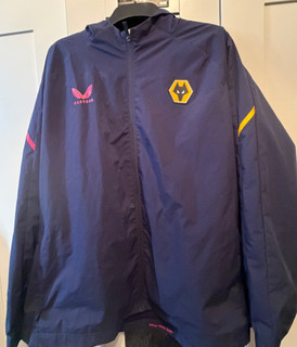 Castore Wolverhampton Wanderers Regenjacke 3XL XXXL Herren Blau Trikot London UK