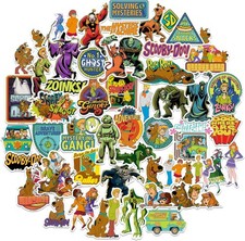 Scooby-Doo Sticker Pack   50-Count Die-Cut Large Deluxe Vinyl Stickers Variety