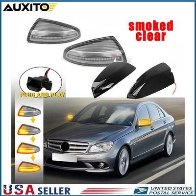 Clear Smoked Side Mirror Turn Signal Light For Mercedes Benz S204 W204 Vito W639