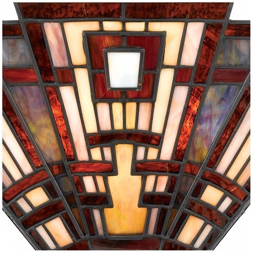 Craftsman Tiffany-Style Valiant Bronze Pocket Wall Sconce - Picture 3 of 3