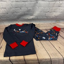 Mini Boden Santa Pajama Set Size: 3Y