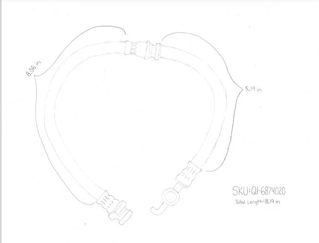 Mangueira hidráulica de freio Qualitee para 86-89 323 88-89 Tracer LH/RH DIANTEIRO - Imagem 2 de 4