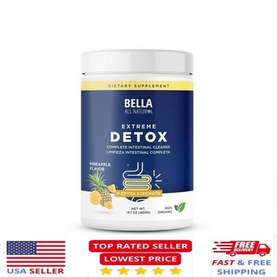 Bella All-Natural Extreme Detox Complete Cleanse Intestinal 14.1oz 400g Organic