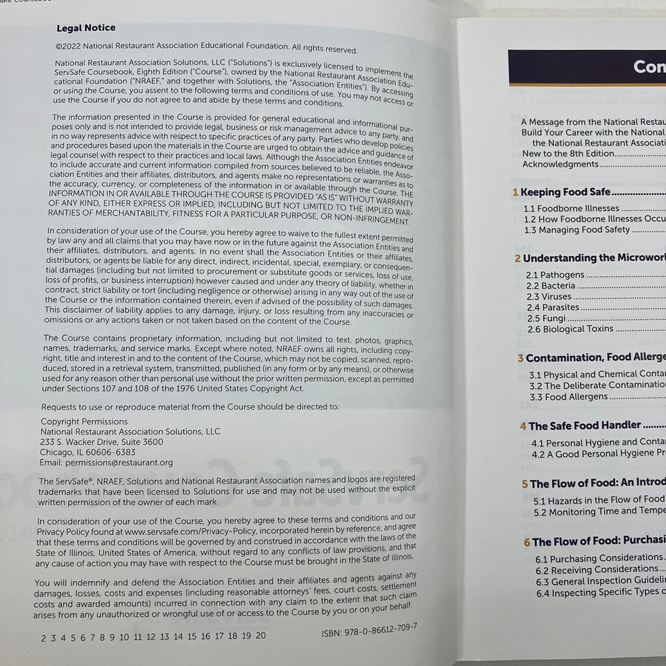ServSafe Coursebook 8th Edition Trade PB 2022 National Restaurant Association Foto 4 de 4
