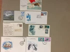 Seven ANTARCTIC covers:fdc,Greenland post card,russia w/SS