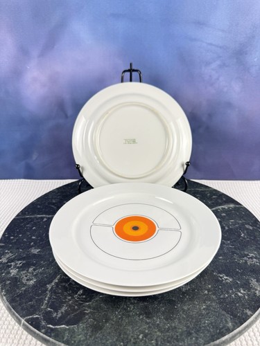 THOMAS Eclipse Retro MCM Desert Salad Plate 7 5/8" Germany Rosenthal Set Of 4 - Picture 2 of 6