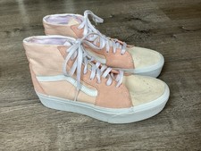 Vans Sk8-Hi Tapered Stackform Pink Suede Wome...