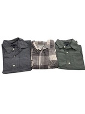 GapKids Zara Youth Boys Button-Up Shirts Bundle Size M XL Plaid Checkered