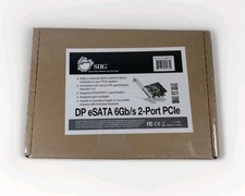 SIIG DP eSATA 6Gb/s 2-Port PCIe SC-SA0M11-S1 - NEW