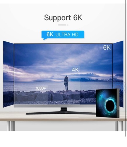 T95 Smart Android 10.0 TV Box Quad Core 6K WIFI Stream Player, 2GB RAM, 16GB ROM - Picture 5 of 8
