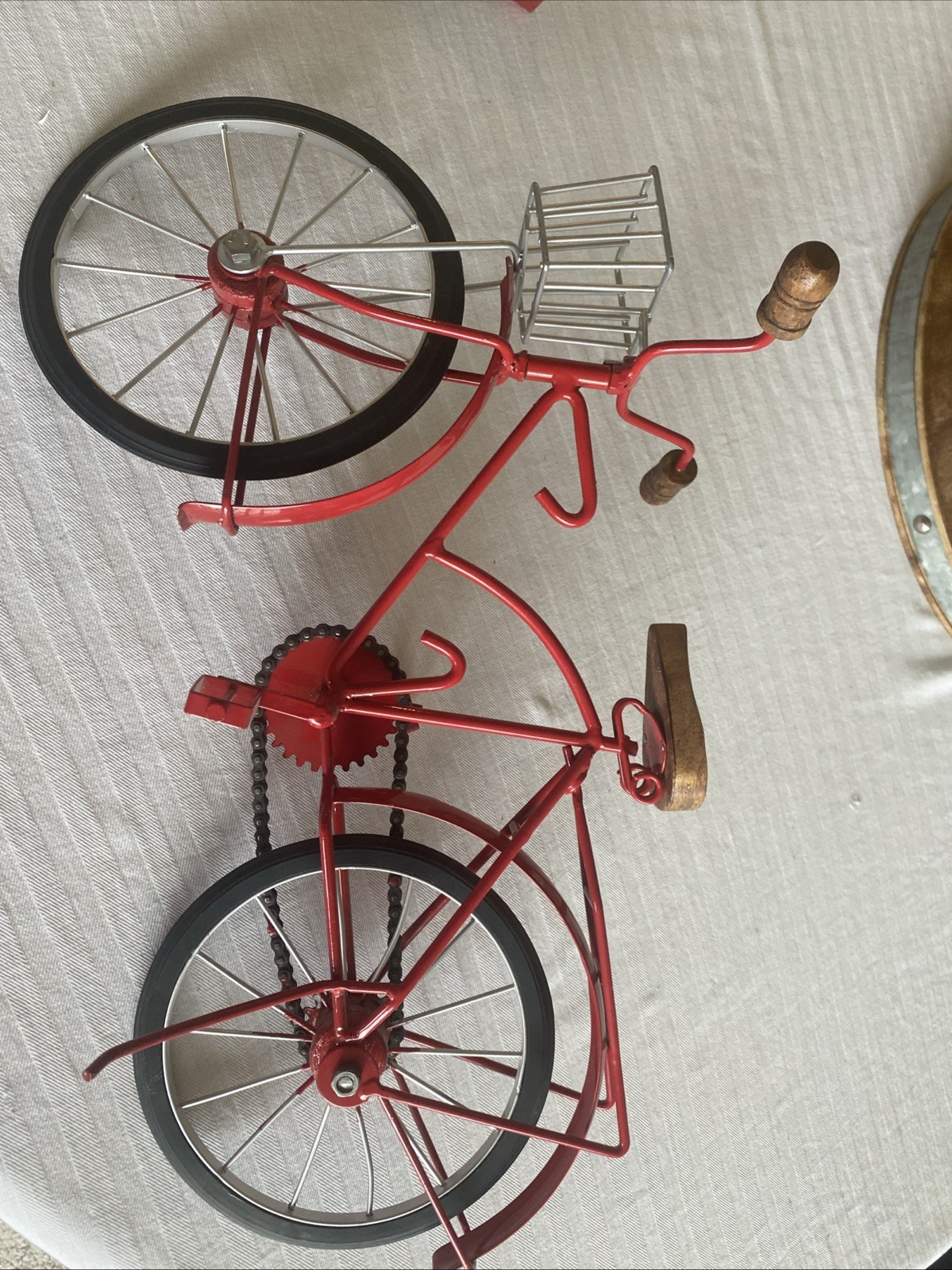 Decorative Red 19 Inch Bicycle