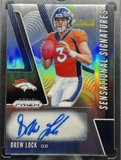 2019 Prizm DREW LOCK Sensational Signatures (RC) BRONCOS