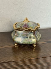 Thomas Kincade "Have Faith" Ardleigh Elliott Porcelain Musical Prayer Box D7186