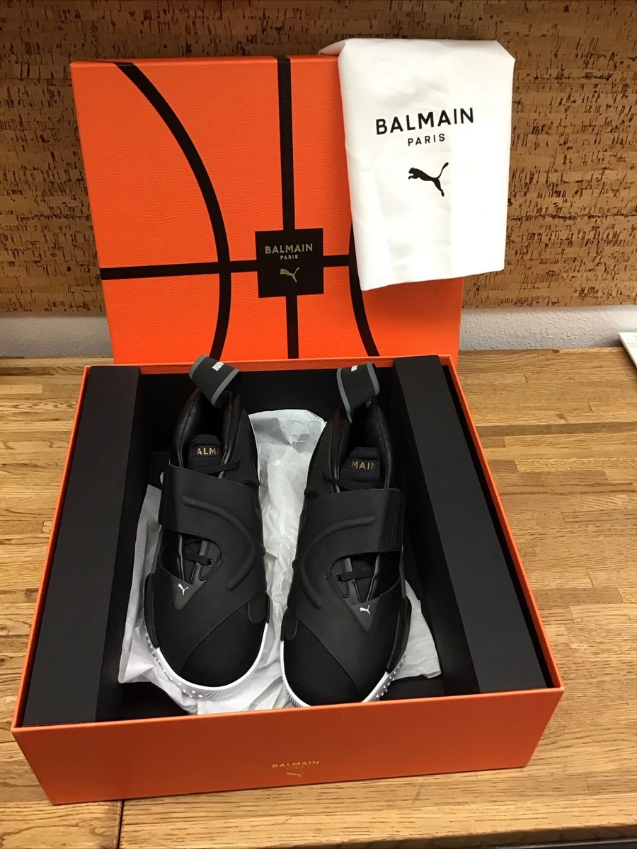 BALMAIN Court X PUMA Court Black - SIZE 13 - New With Box