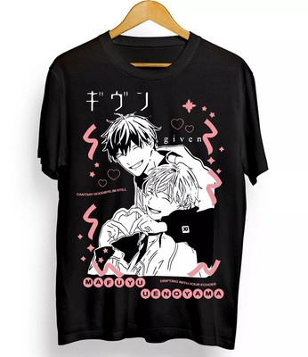 Given Ritsuka Mafuyu Sato Uenoyama Haruki Nakayama Akihiko Kaji T-shirt - Black