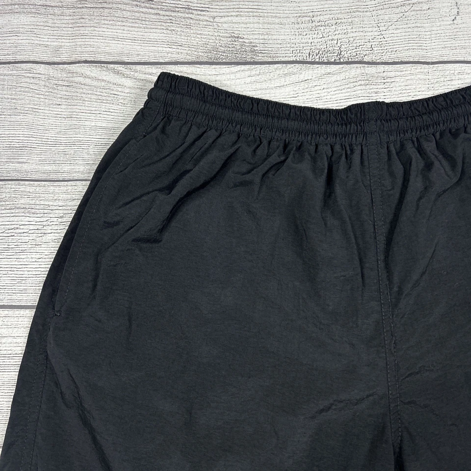Vintage Champion 90's Shorts Swim Trunks Men's Size Large Black Spellout Logo - Image 4 of 4