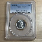 1943-S Lincoln Wartime Steel Cent PCGS MS64 Very Bright Super Luster