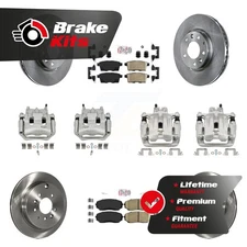 Front Rear Brake Caliper Rotors Ceramic Pad Kit (10Pc) For 2007-2009 Lincoln MKX