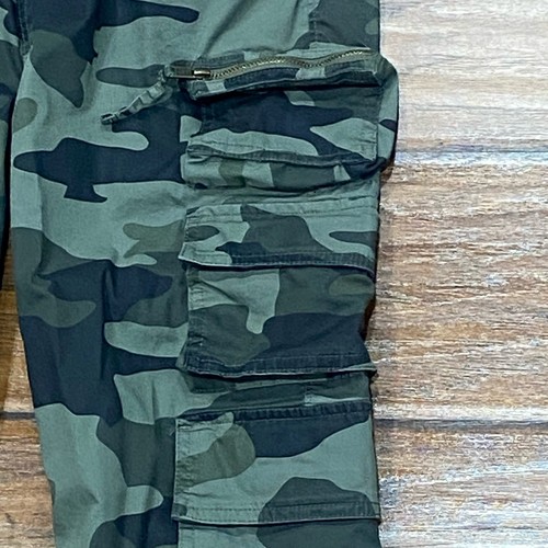 Abercrombie Kids Joggers 13/14 Camo Cargo Drawstring Military Y2K Youth Boys - Picture 5 of 11