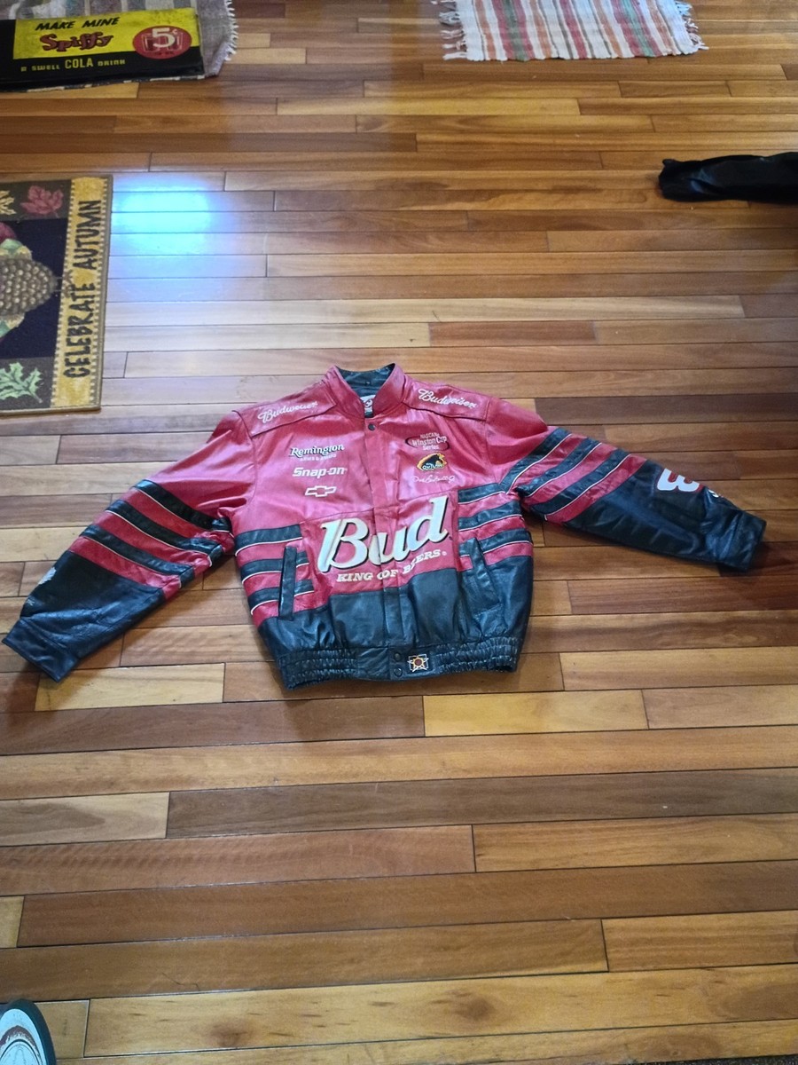 Chase Authentic Nascar Dale Earnhardt Jr Leather Jacket Bud King