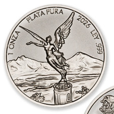 2026 Mexico LIBERTAD TRIBUTE   1 TROY OUNCE .999 Fine SiIver Bu   39MM IN STOCK 