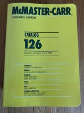 McMaster-Carr Catalog no. 126 Chicago, Illinois Ed. Industrial Parts Equipment