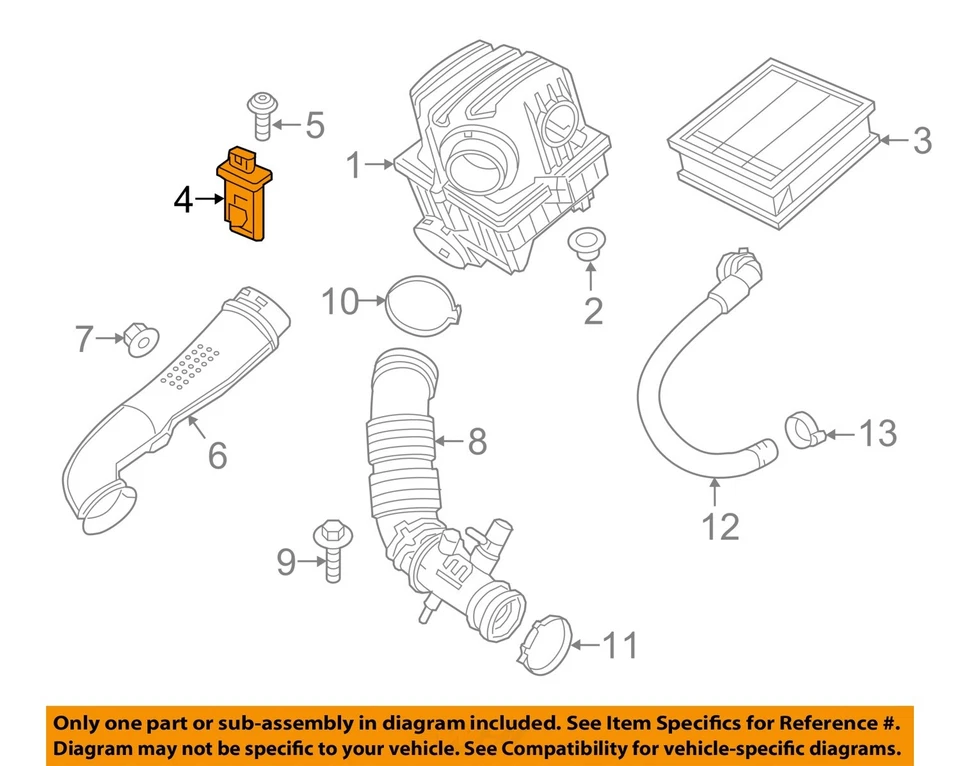Medidor de flujo de aire de inyección de combustible usado se adapta a: Jeep Cherokee 2017 6,4 grado A Foto 3 de 4