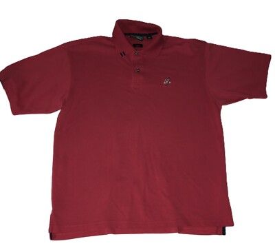 Ashworth Men's Golf Polo The Greenbrier At White Sulfur Springs WV L Red Cotton