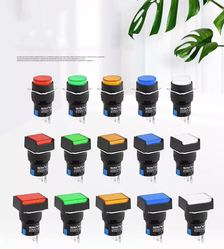 Momentary Latching ON OFF Switch 5A 16mm Push Button Switch Momentary ...