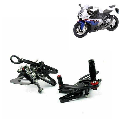 Adjustable Foot pegs Rearsets Rear set CNC Motor Fits For BMW S1000RR 09-2014 - Picture 12 of 14
