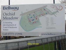 Photo 12x8 Map of Formby powerhouse site as Orchid Meadow This Bellway sig c2014
