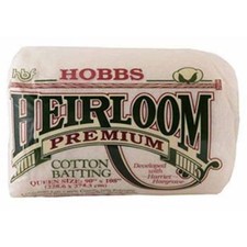 Hobbs Heirloom Premium Cotton Batting/Wadding Queen Size (90 "x 108")(229x274cm)