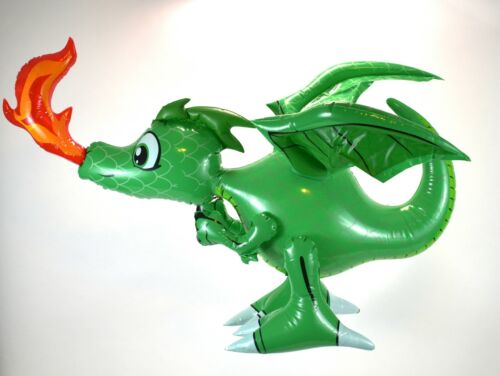 Green Fire Breathing Dragon Inflatable (30in) - Picture 5 of 6