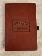 Bulleit 90 Proof Frontier Whiskey Hardcover Leather-Bound Notebook Diary Journal