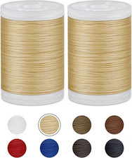 330 Yards Extra Strong Upholstery Thread,Cream Bonded Nylon Thread for Denim Le