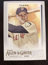 2020 Topps Allen and Ginter Base SP #328 Bobby Doerr - Boston Red Sox