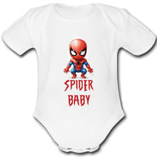 spider man @spiderman@@ @spider-man@@  Babygrow Baby Vest Grow