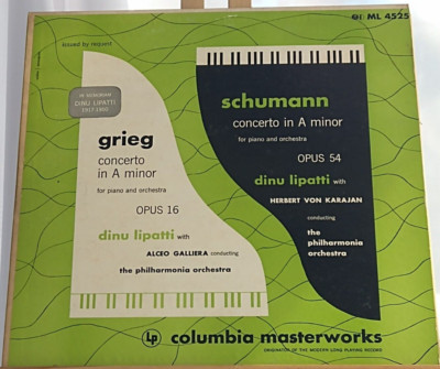 Schumann Concerto in A minor opus 54 Grieg Concerto in A minor  Opus 16 ML 4525