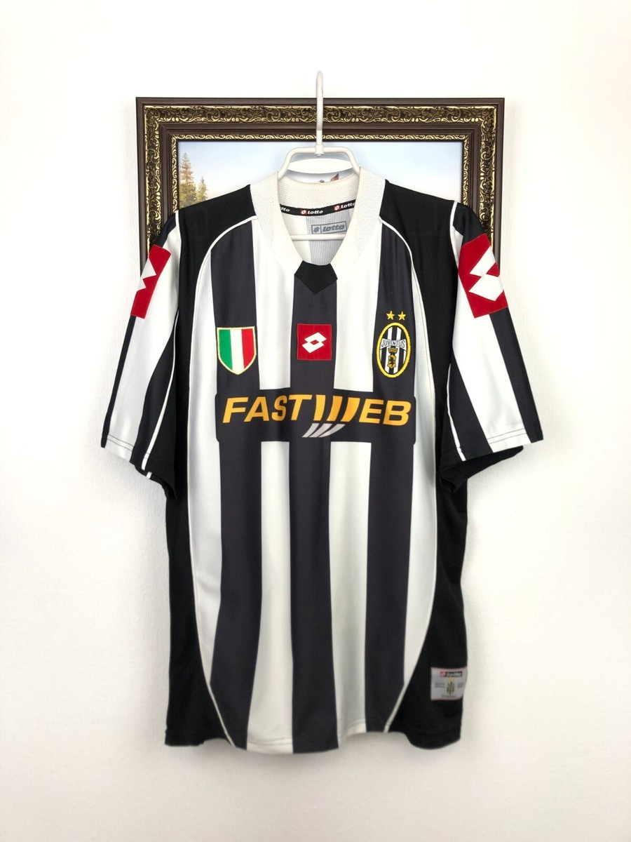 Juventus Home football shirt 2002 Soccer Lotto Jersey Mens