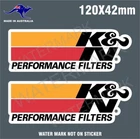 2 K&N AIR FILTER STICKERS