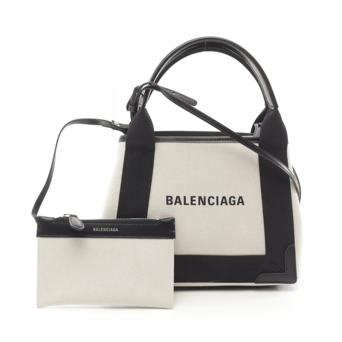 BALENCIAGA Navy Cabas XS Shoulder bag 3903462HH3N9260 canvas BALENCIAGA Navy Cabas XS Shoulder bag 3903462HH3N9260 canvas