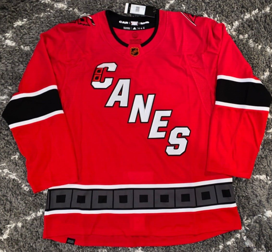 adidas CAROLINA HURRICANES CANES reverse retro 2.0 NHL hockey jersey